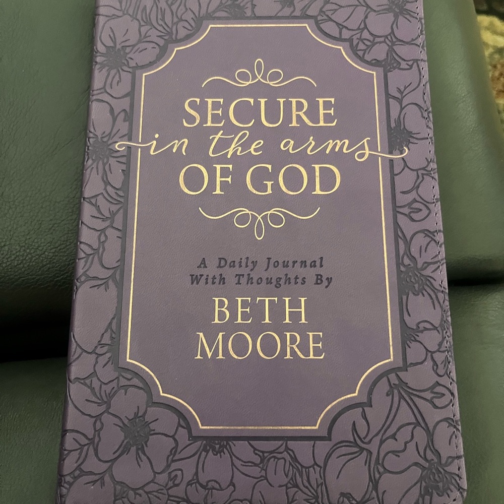 Secure in the Arms of God Daily Journal by Beth Moore - Purple with Gold Foil
